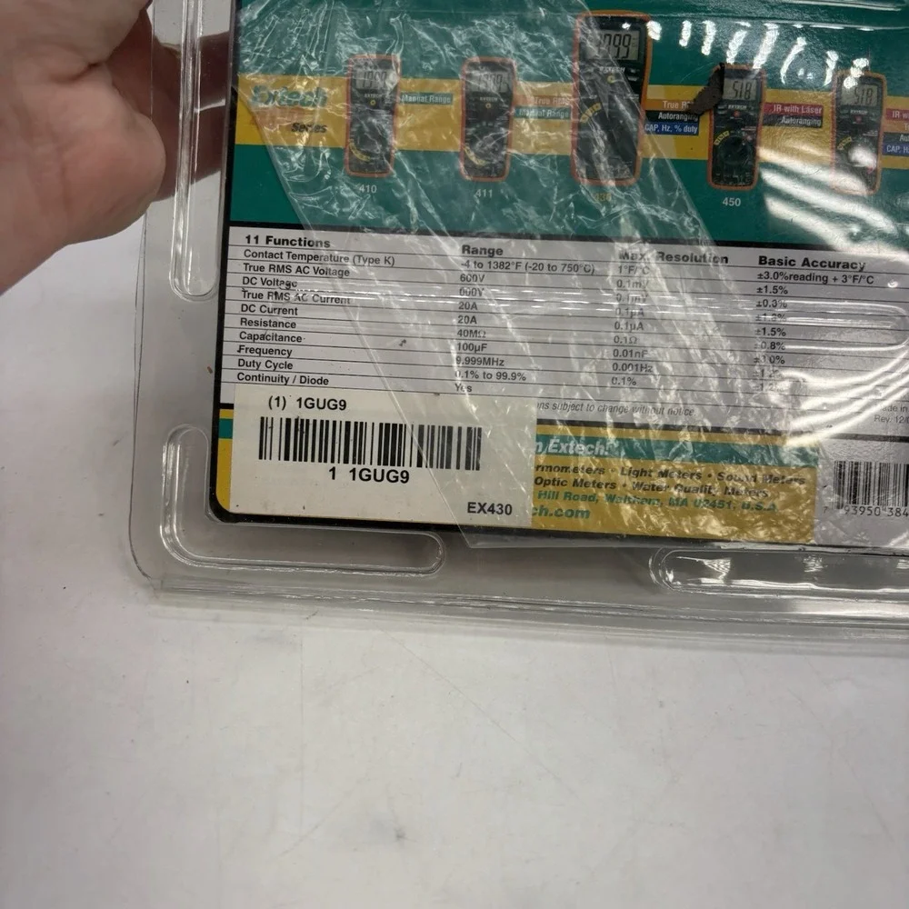 Extech EX430A: Multimeter, TRMS Autoranging DMM New In Package